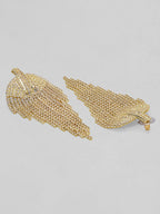Tokyo Talkies Gold-Toned Contemporary Drop Earrings