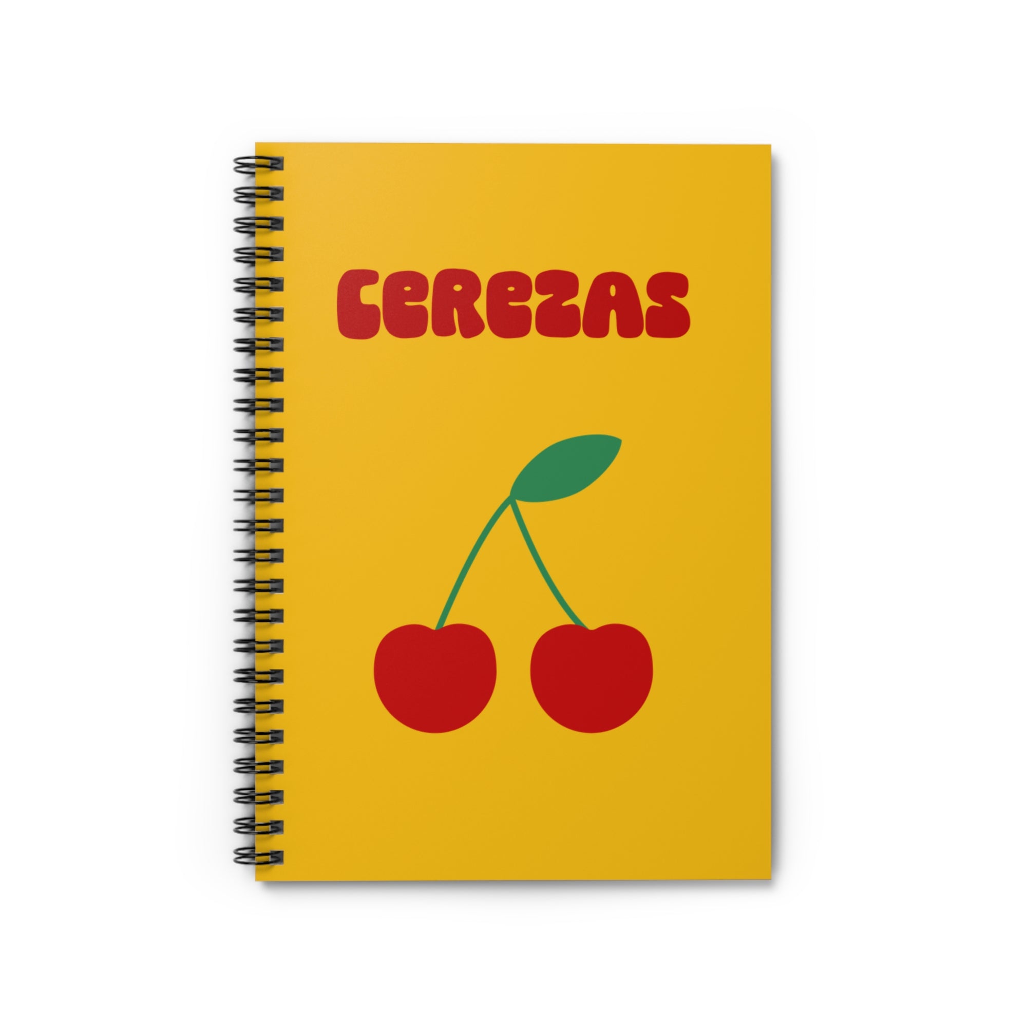 Cherry Cerezas Spiral Notebook, Cute Stationery, Gift for Students, Journaling, Back to School, Cherry Lover