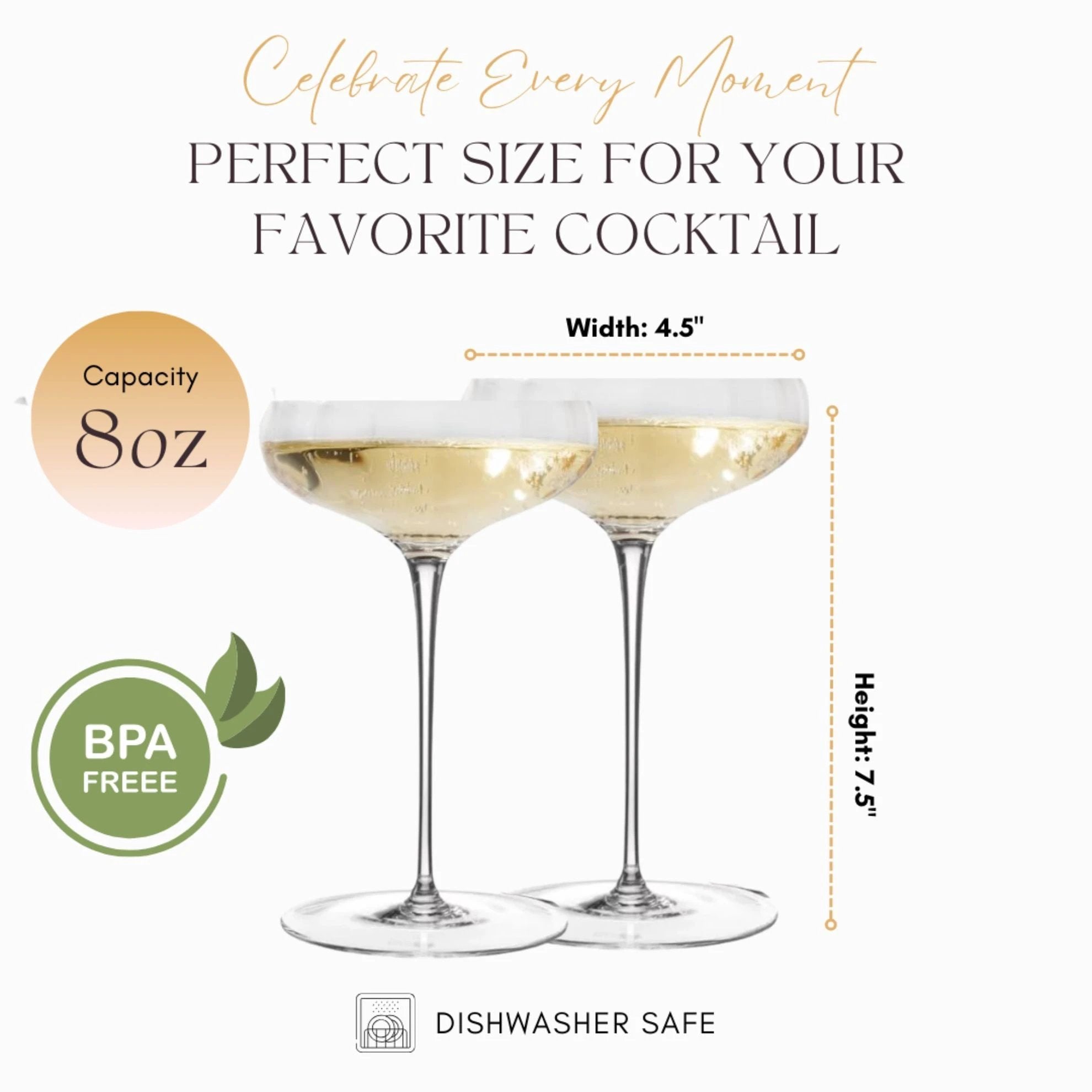 Rounded Coupe Glasses by Sister.ly Drinkware
