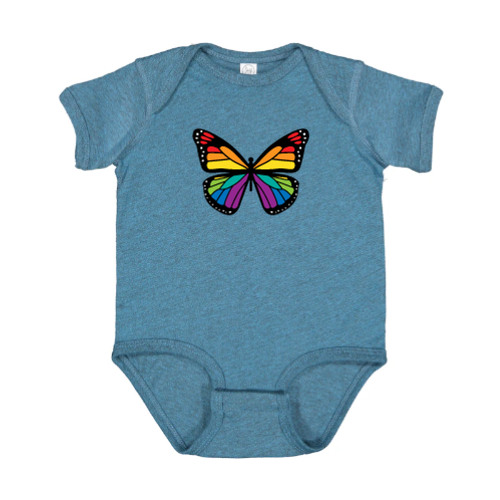 Rainbow Butterfly Infant Onesie
