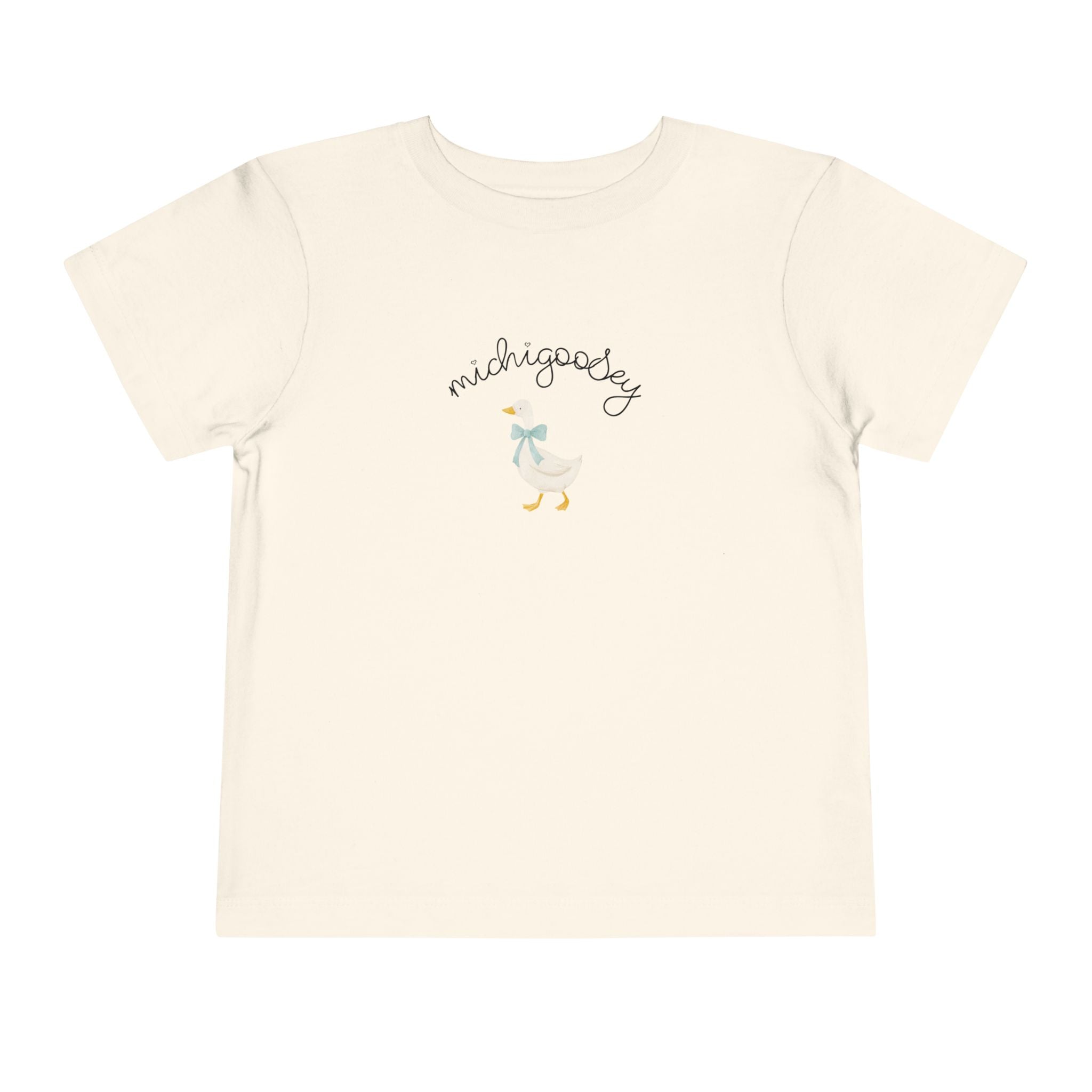 Michigoosey Toddler Tee, Cute Toddler Short Sleeve Shirt