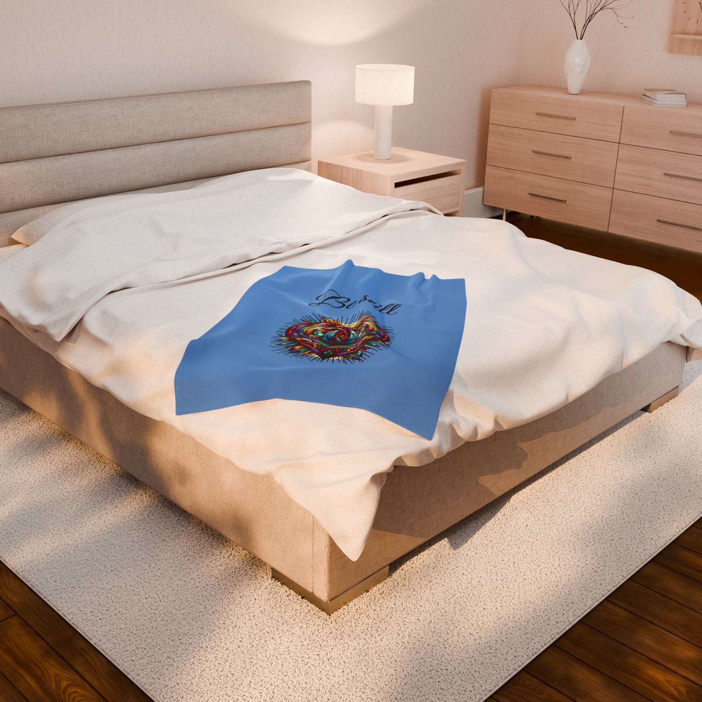 Be Still velveteen plush blanket