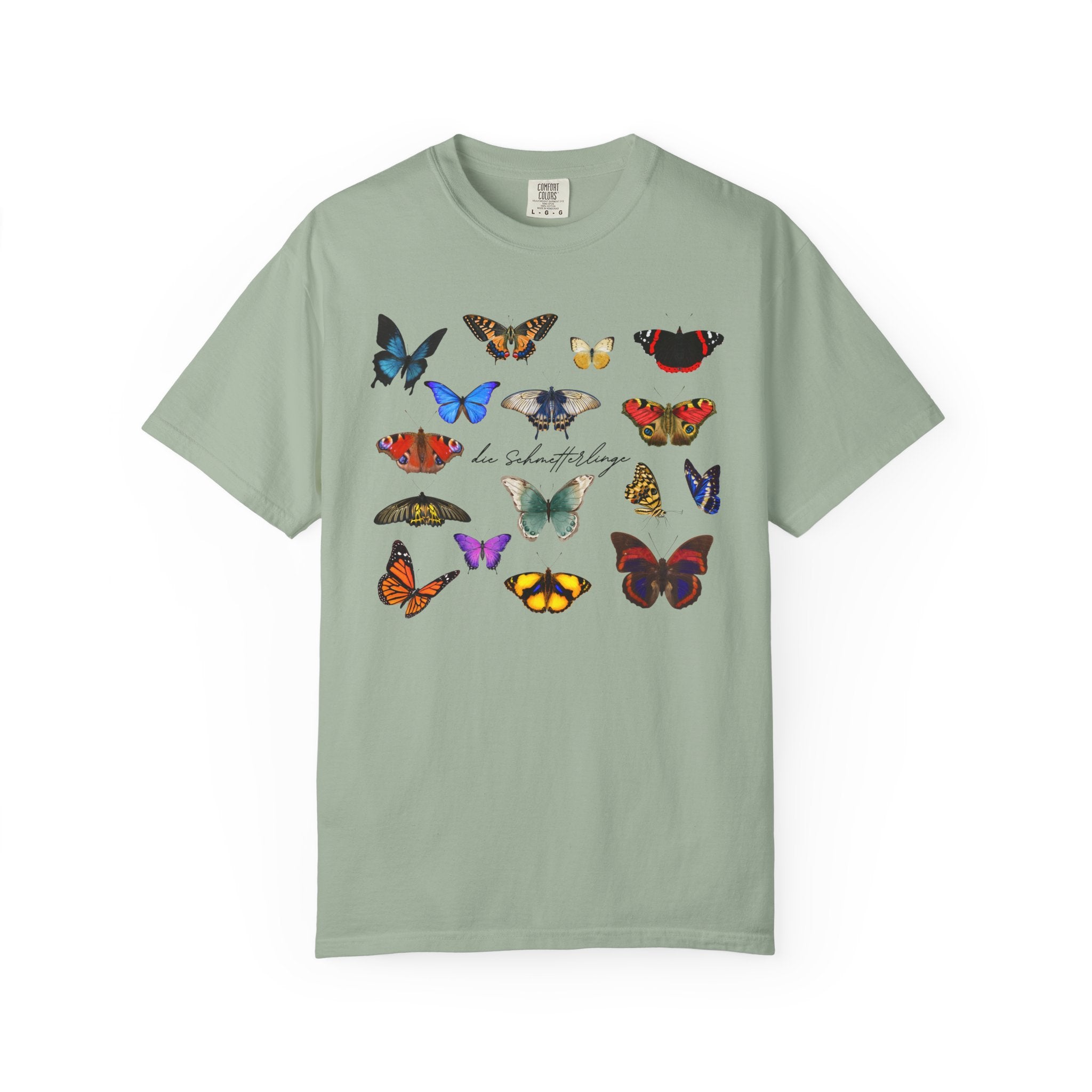 German 'die Schmetterlinge' Butterflies T-Shirt, Comfort Colors, gift for German speaker