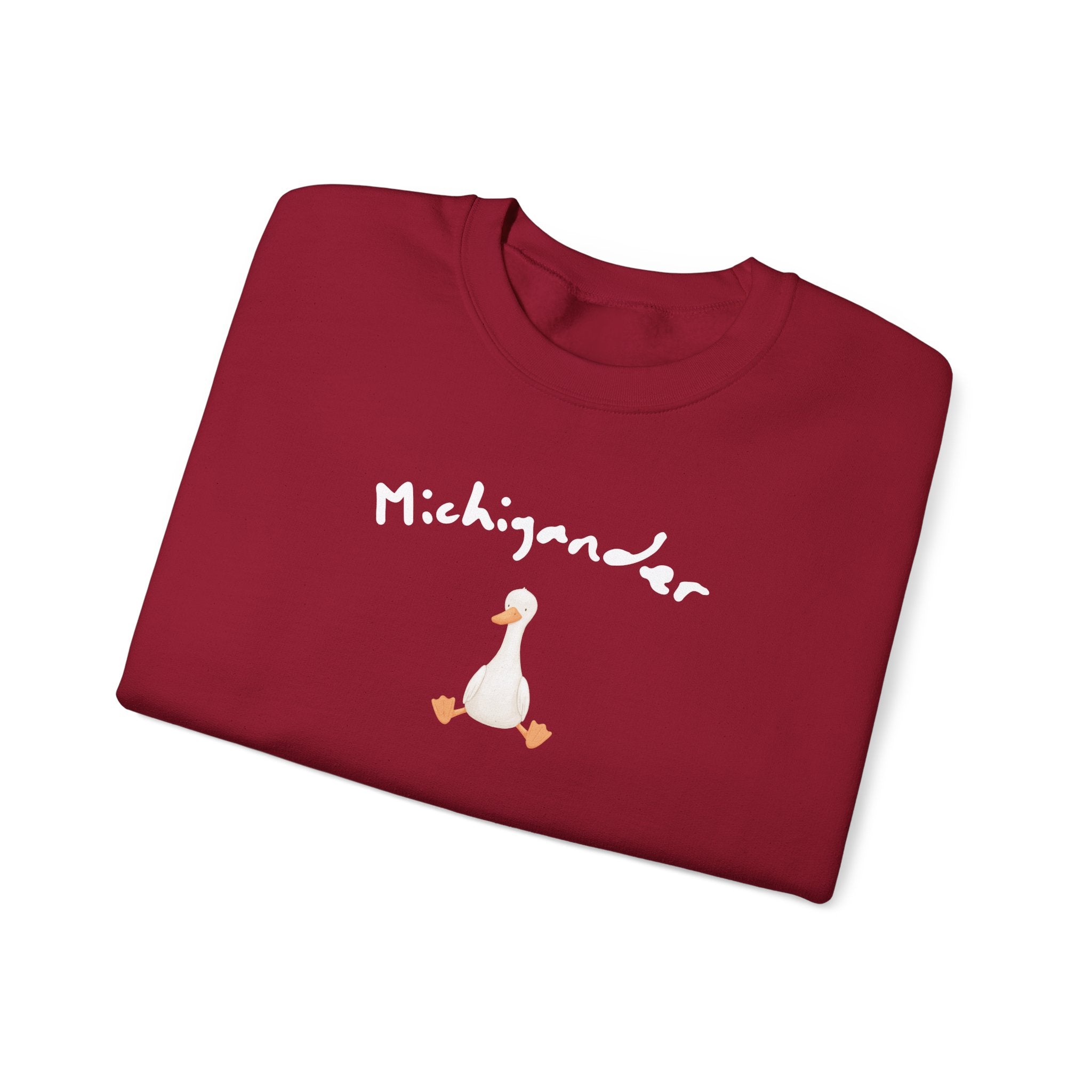 Michigander Goose Sweatshirt, Michigan Goose State Pride Crewneck