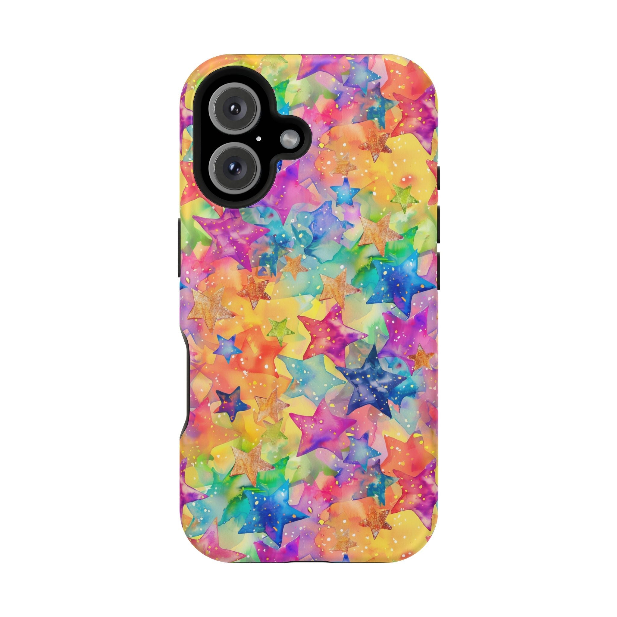 Bespattered Facade Rainbow Stars Impact-Resistant Case