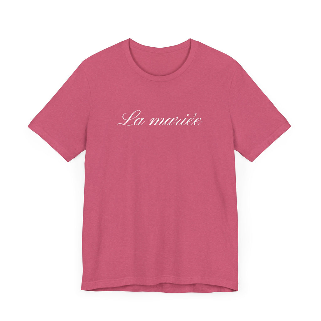 La mariée bride T-Shirt, Wedding Tee, Bridal Party Shirt - La Vie Bien - Bachelorette party - Bachelorette party French
