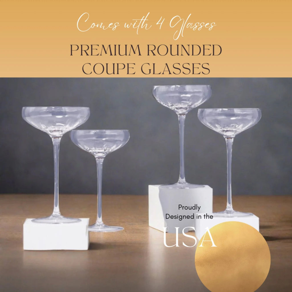Rounded Coupe Glasses by Sister.ly Drinkware