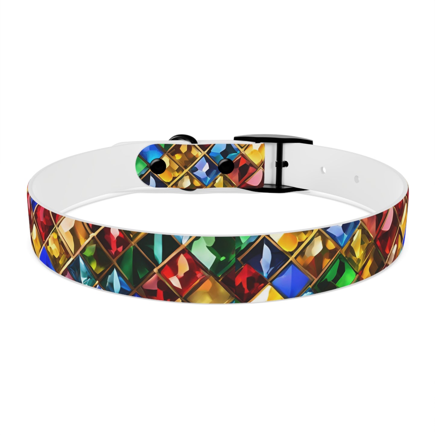 Collier pour chien à imprimé bijou