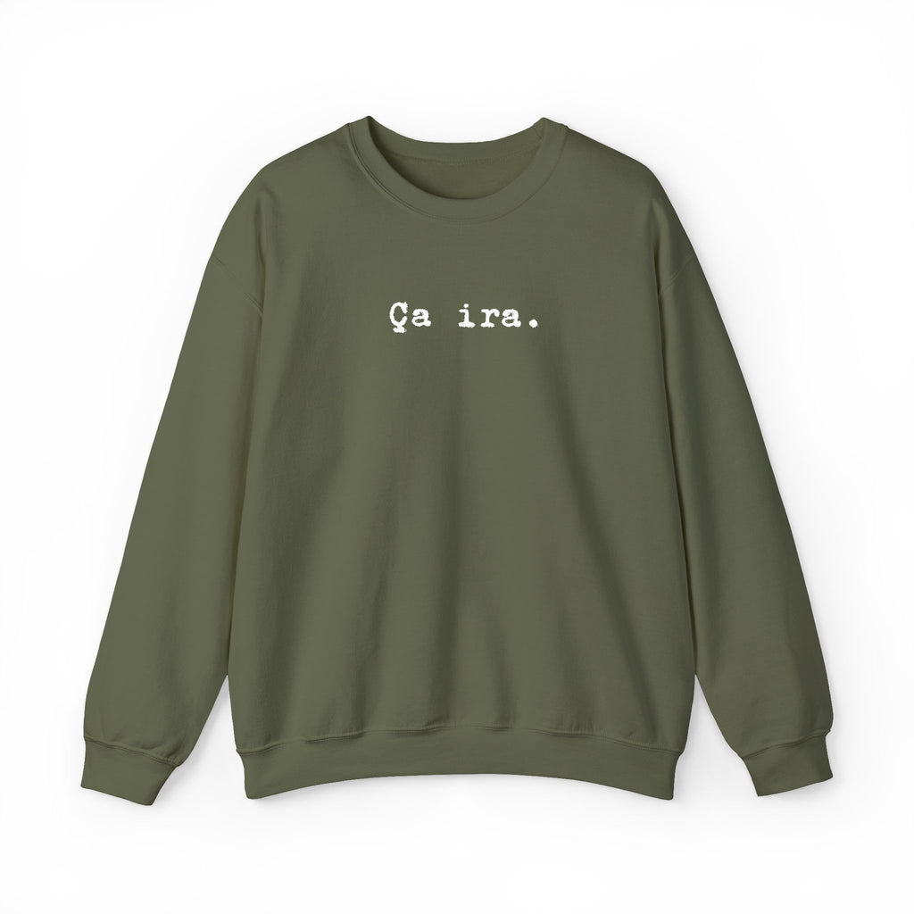 Ça ira  embroidered French sweatshirt - Minimalist French Comfort Pullover