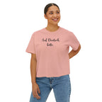 Auf Deutsch bitte Boxy Tee, German Phrase Shirt, Cropped White Tee