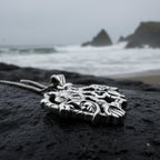 Heart Italian Cimaruta Pendant in Sterling Silver