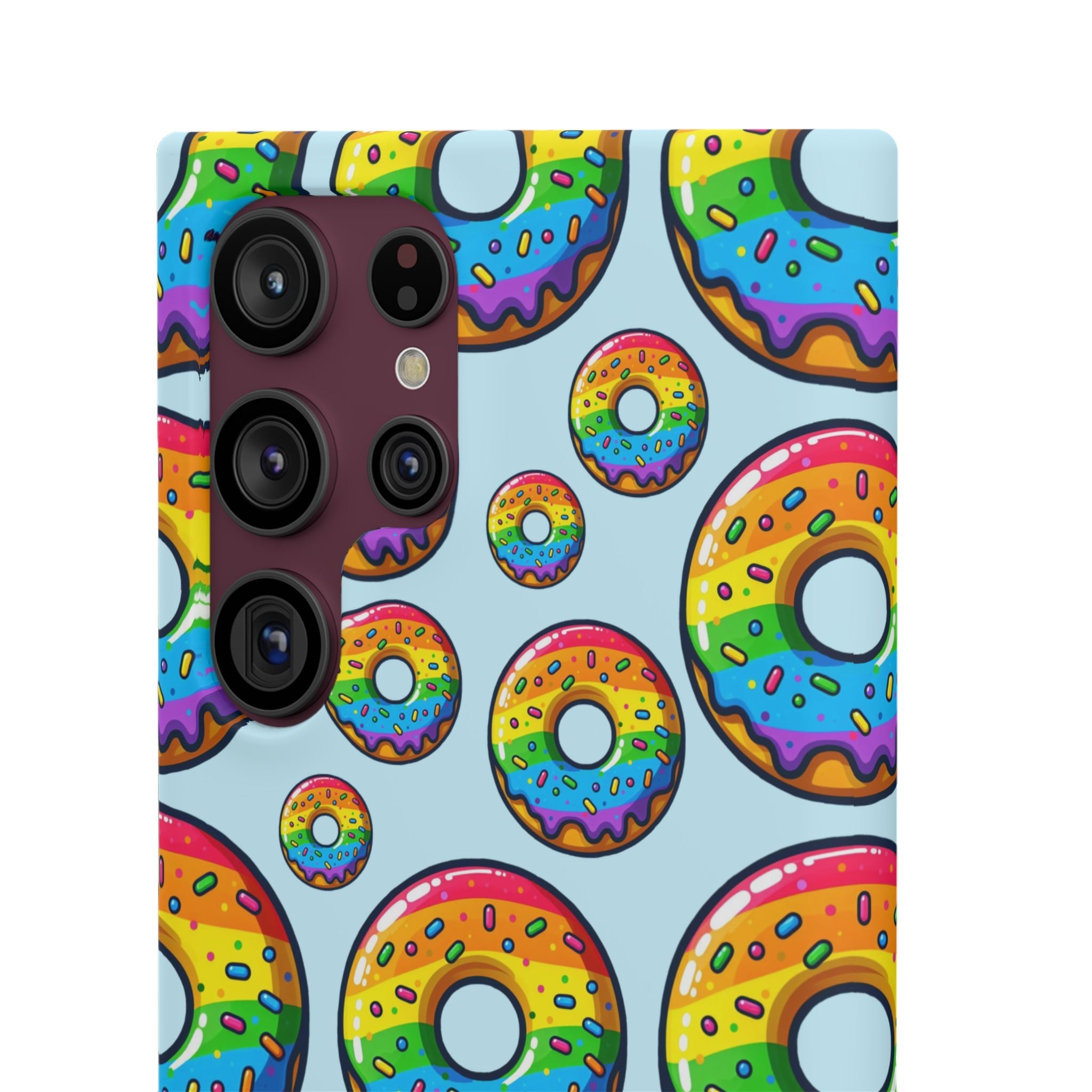 Bespattered Facade Rainbow Sprinkle Donut Snap Case