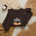 The family pumpkin patch embroidered customizable Sweatshirt with family name, pregnancy announcement sweater for Autumn
