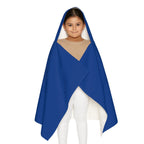 Kid's personalized space astronaut hooded bath towel by Printify