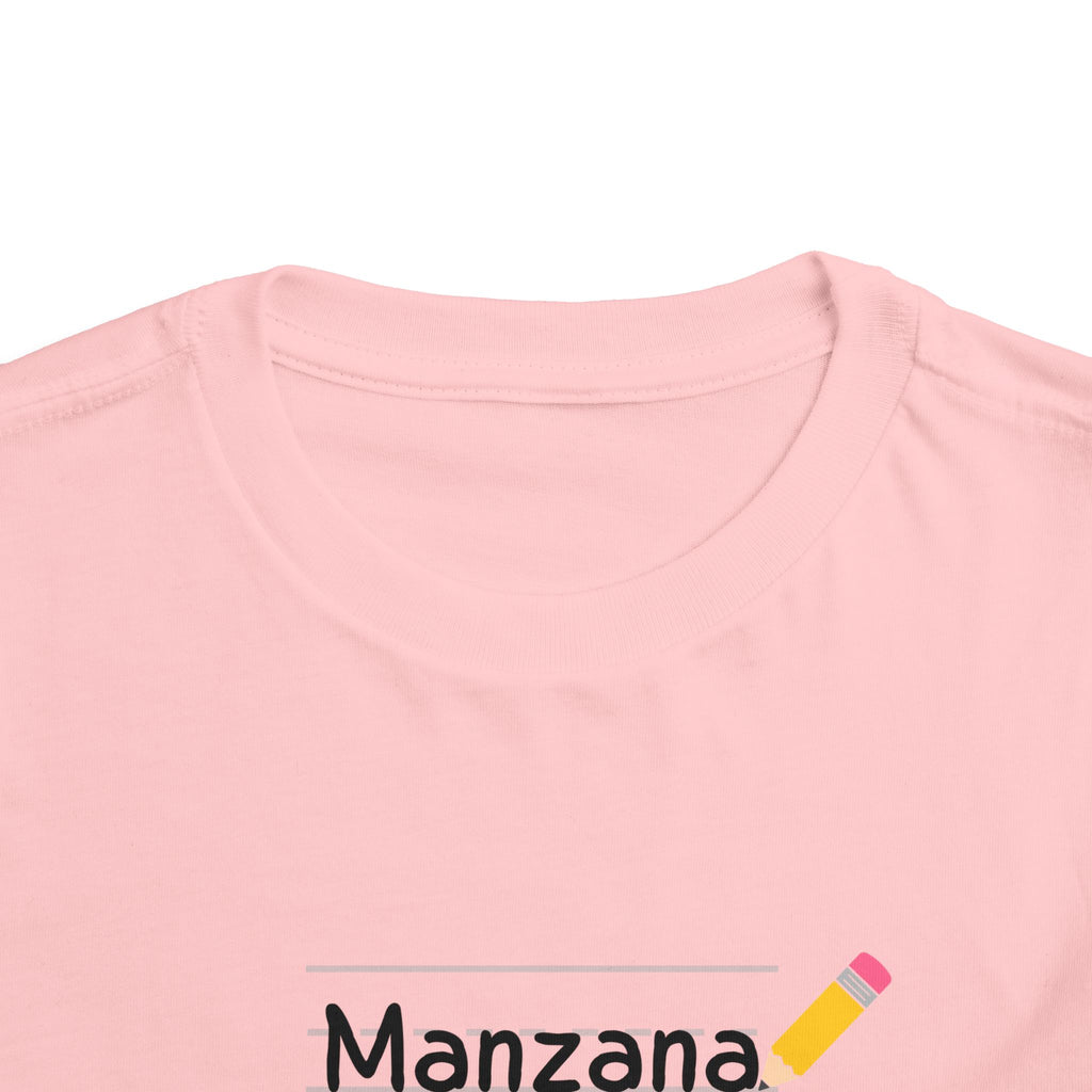 Manzana Apple and Pencil Toddler Tee Shirt