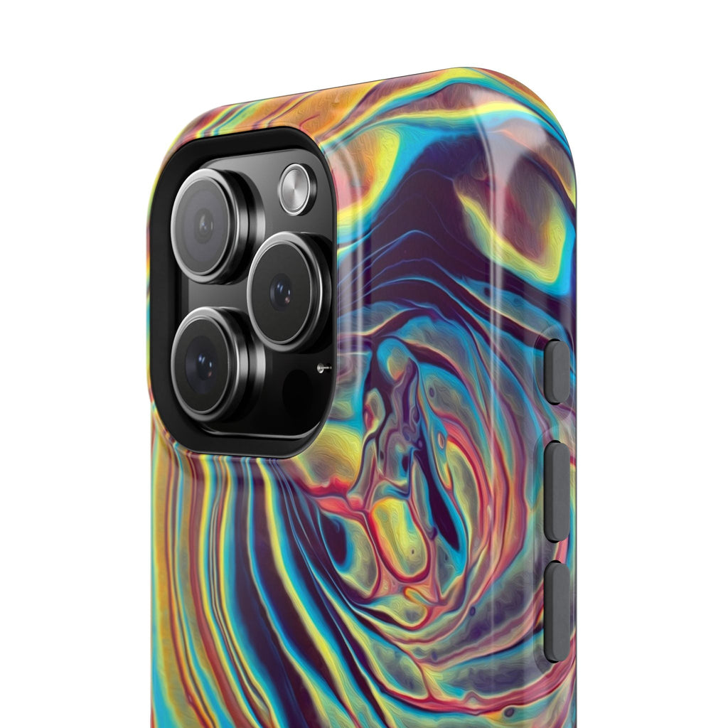 Bespattered Facade Rainbow Rings Abstract Art MagSafe Tough Case