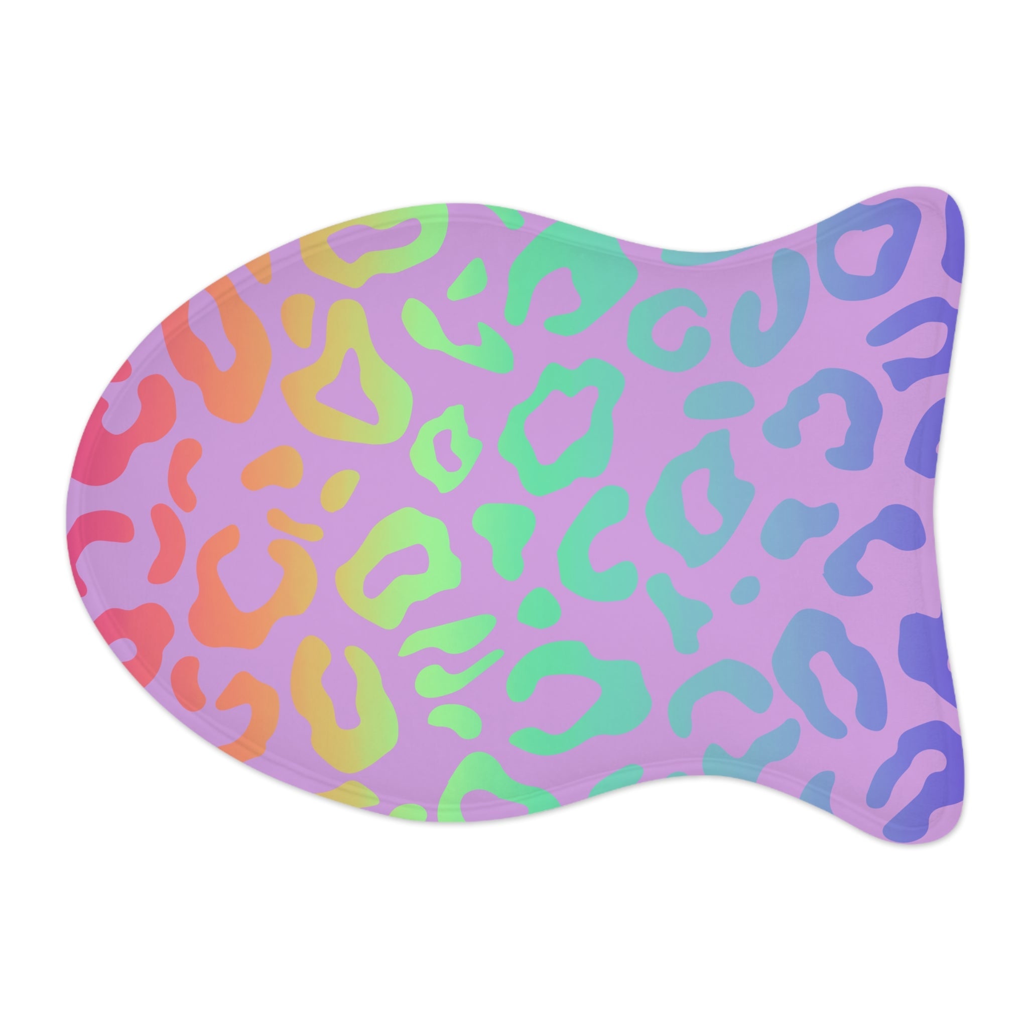 Bespattered Facade Bright Leopard Pet Feeding Mats (3 Shapes)