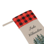 Frohe Weihnachten Christmas stocking by Printify