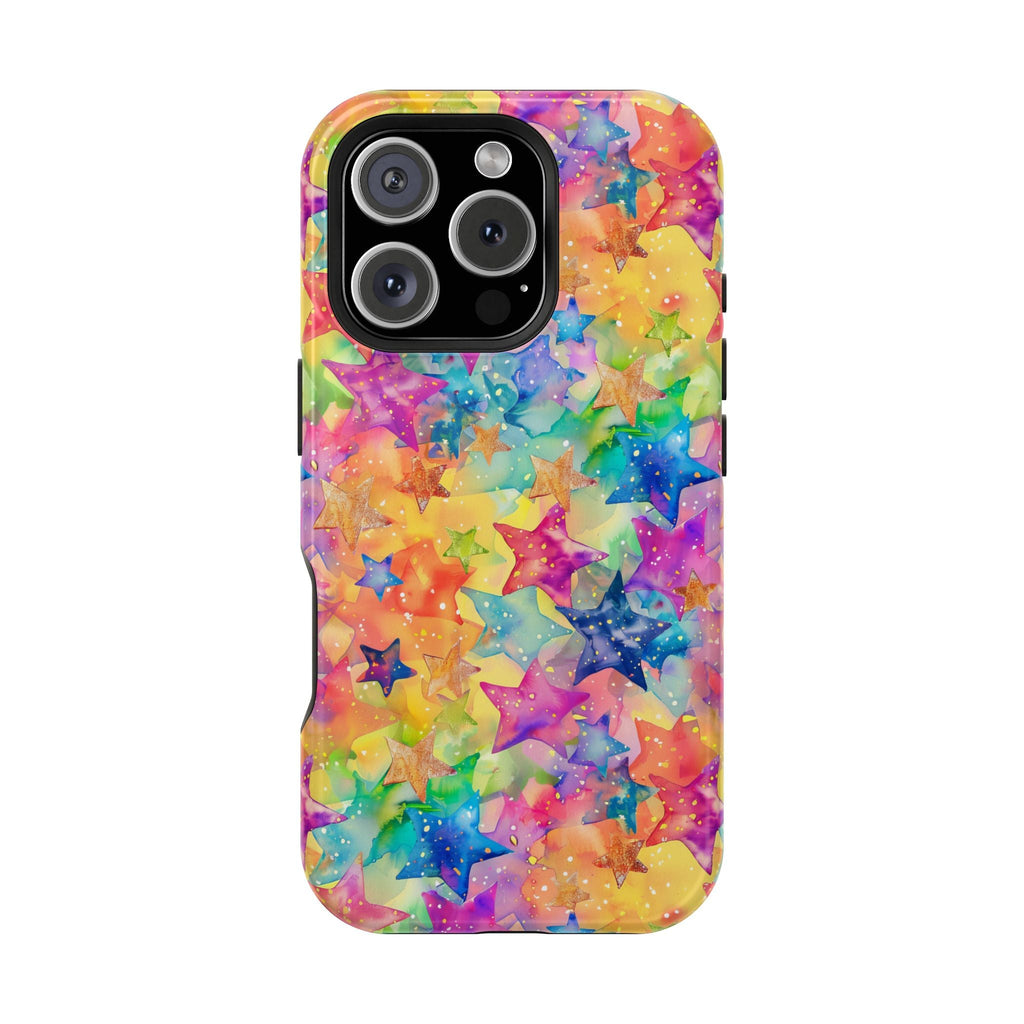 Bespattered Facade Rainbow Stars Impact-Resistant Case