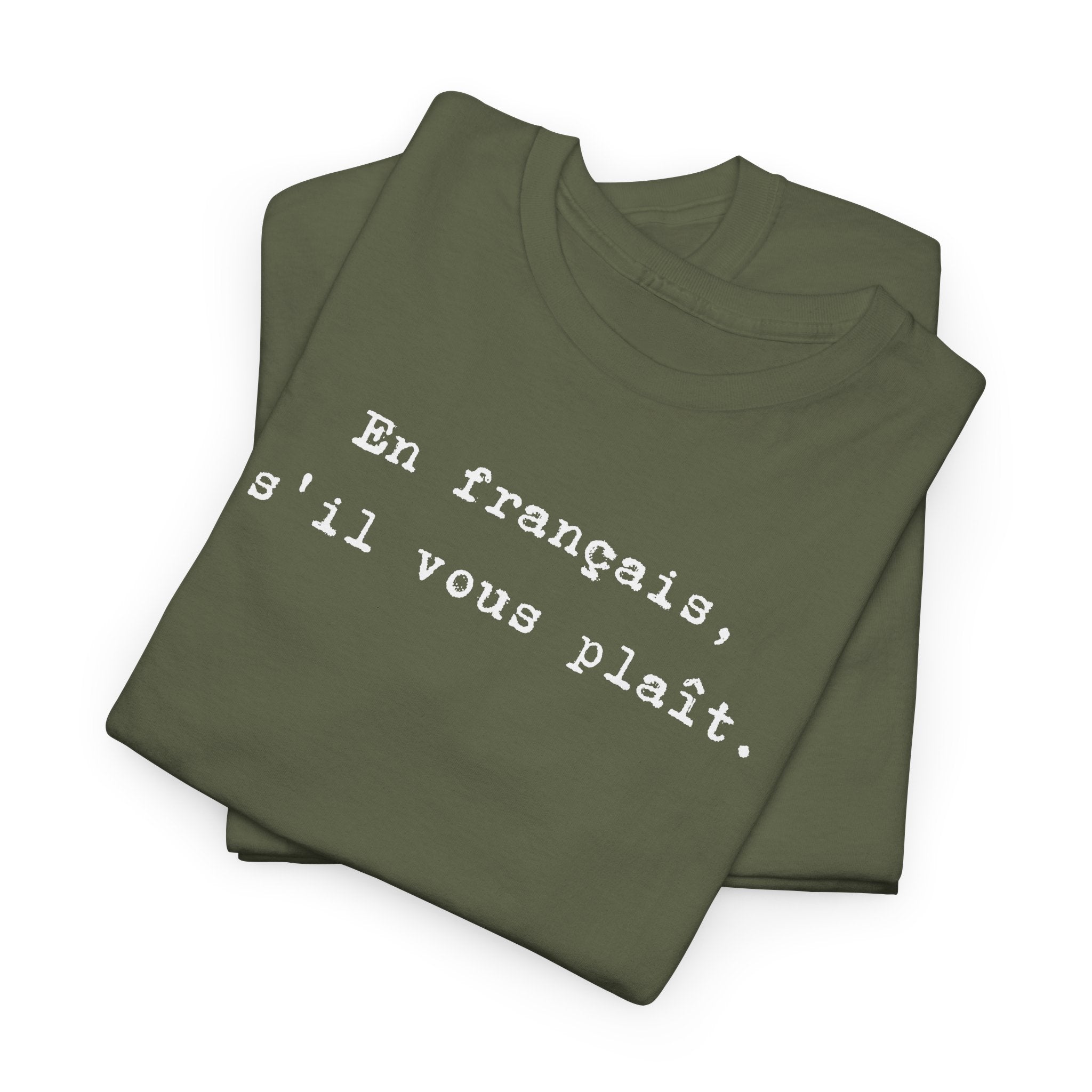 En français s'il vous plaît t-shirt, top for French teacher or French student, Francophone