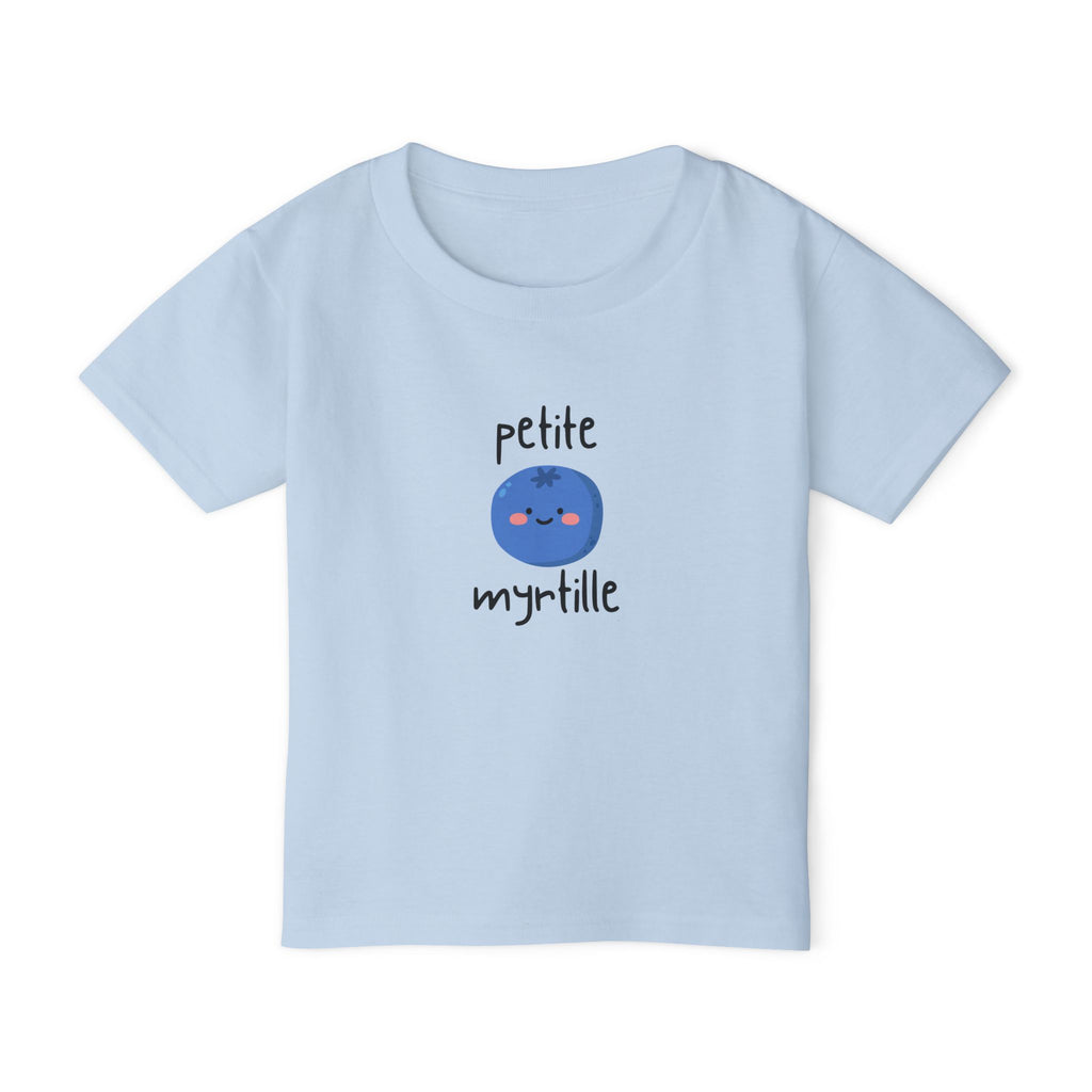 Petite Myrtille French Toddler T-Shirt — Cute Blueberry Graphic Tee for Babies & Toddlers