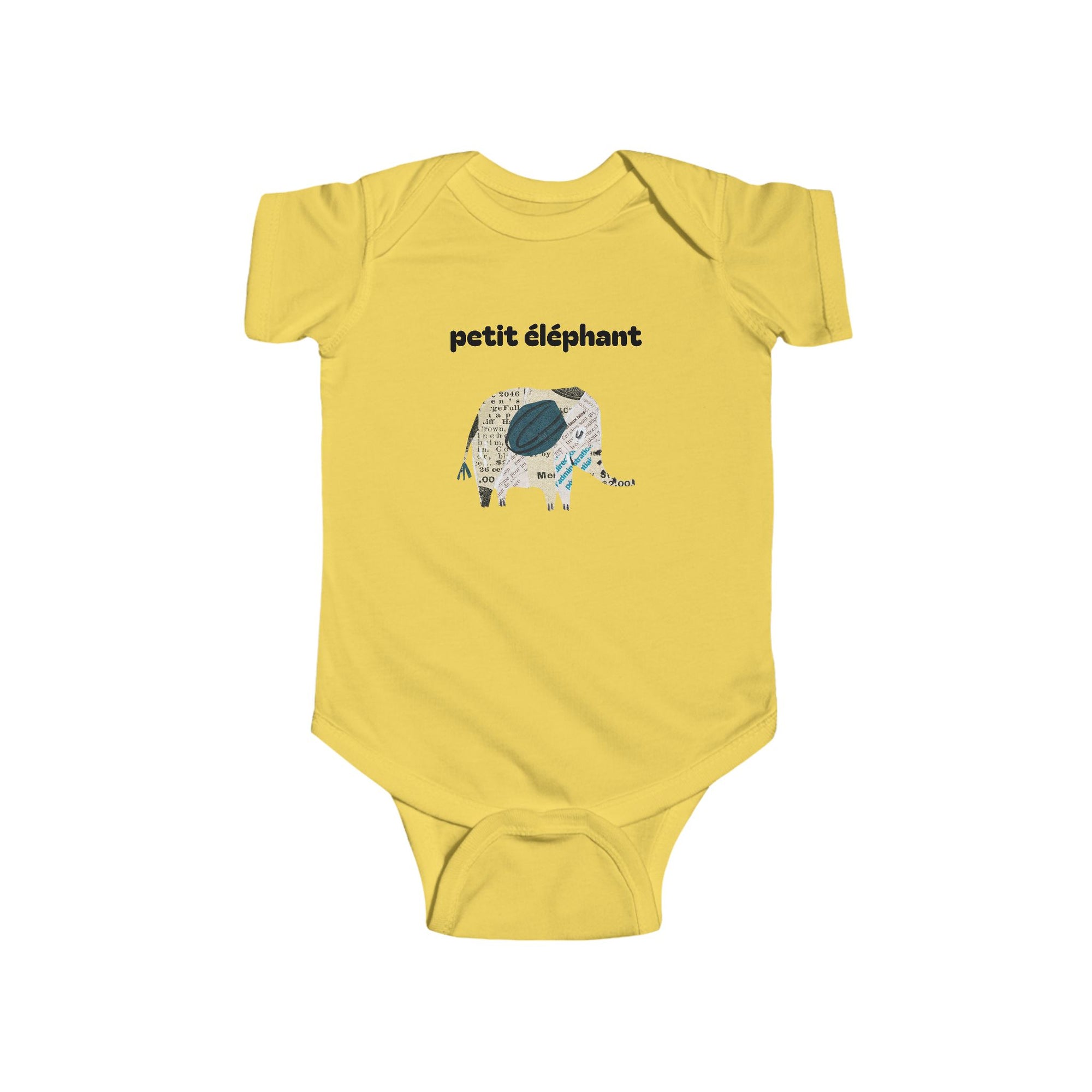 Petit éléphant Infant Fine Jersey Bodysuit