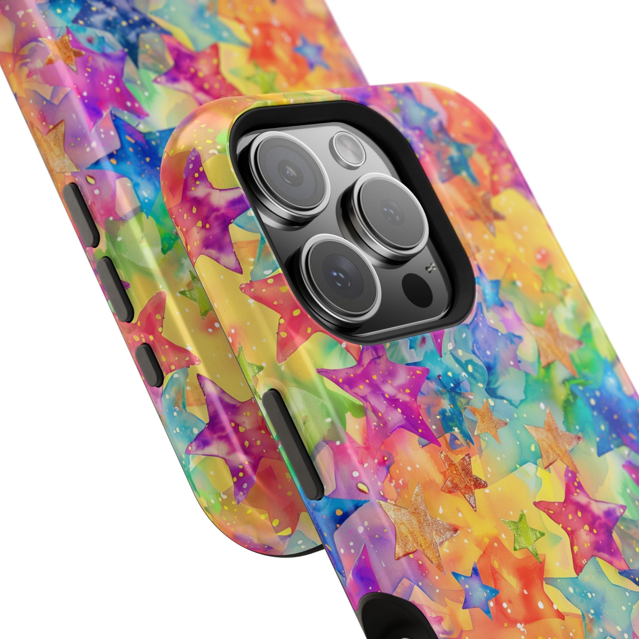Bespattered Facade Rainbow Stars Impact-Resistant Case