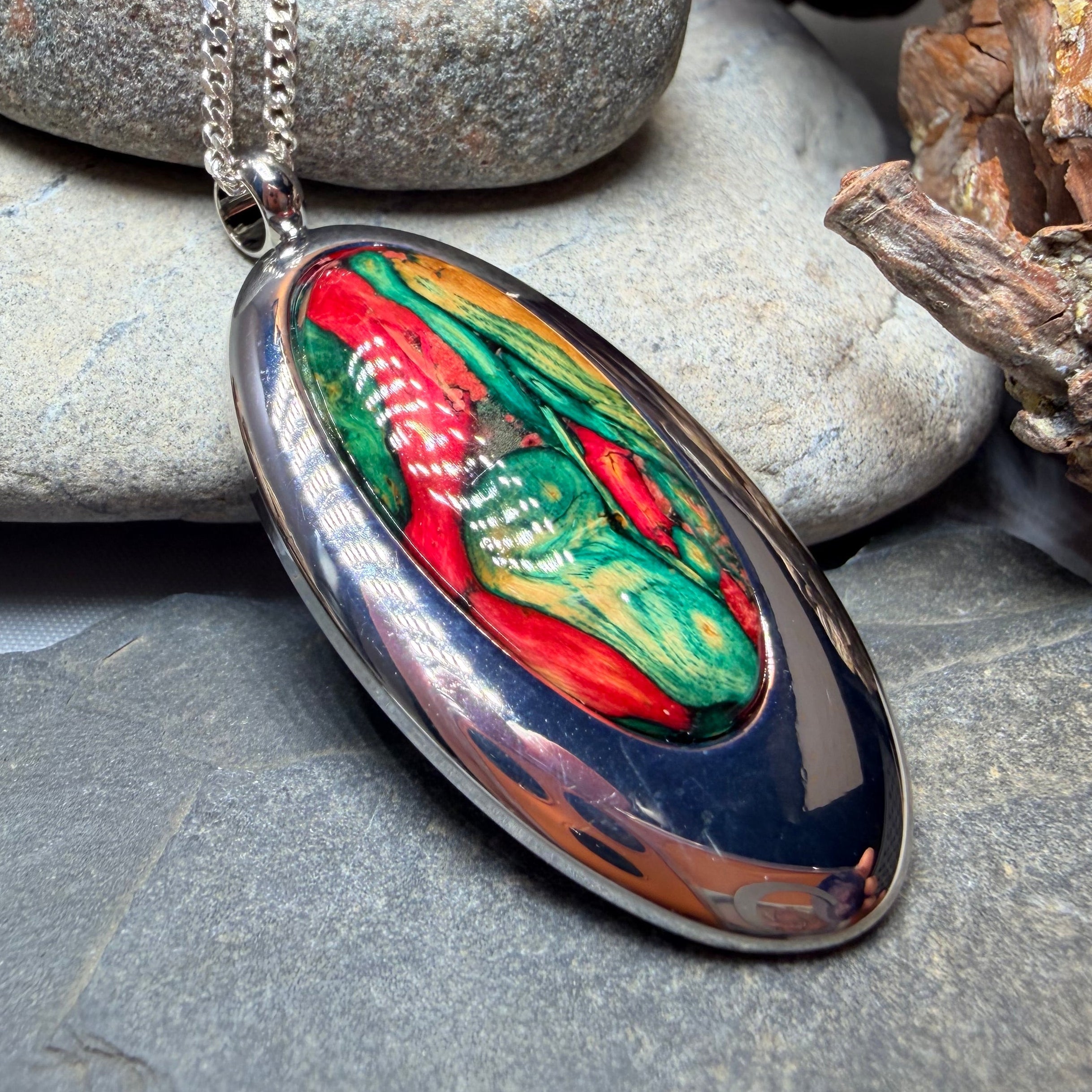 Scottish Highlands Heathergems Necklace - Handmade in Scotland