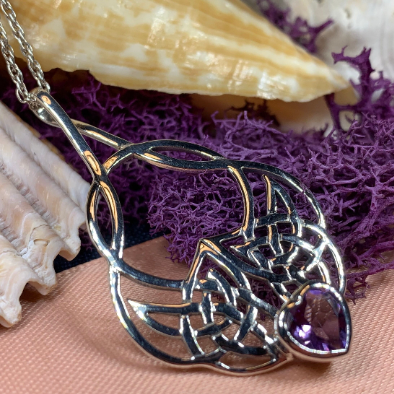 Endless Love Celtic Knot Necklace in Sterling Silver