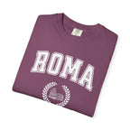 Roma College-Style T-Shirt — Vintage Italian Travel Tee with Colosseum graphic