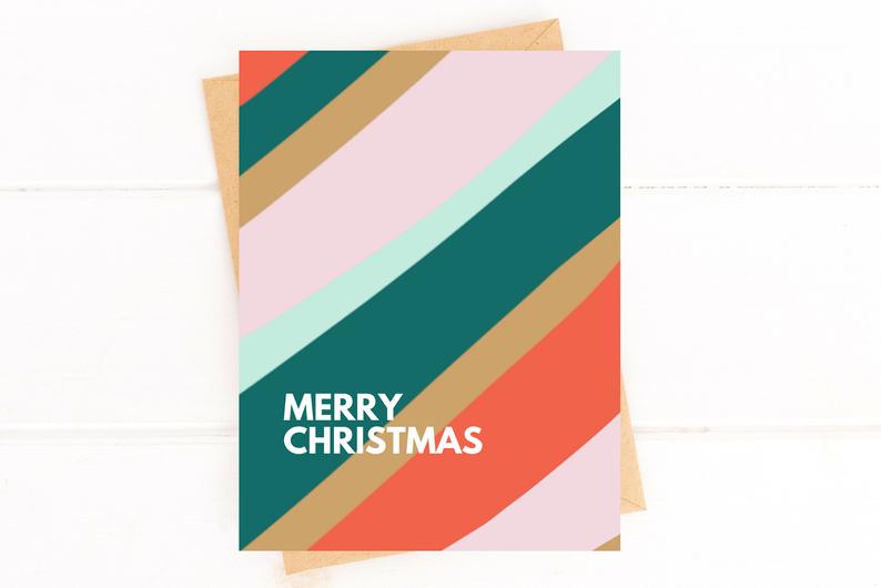 Merry Christmas Simple Christmas Card Cute Christmas Card