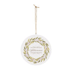 Willkommen Front Door Hanging Sign by Printify