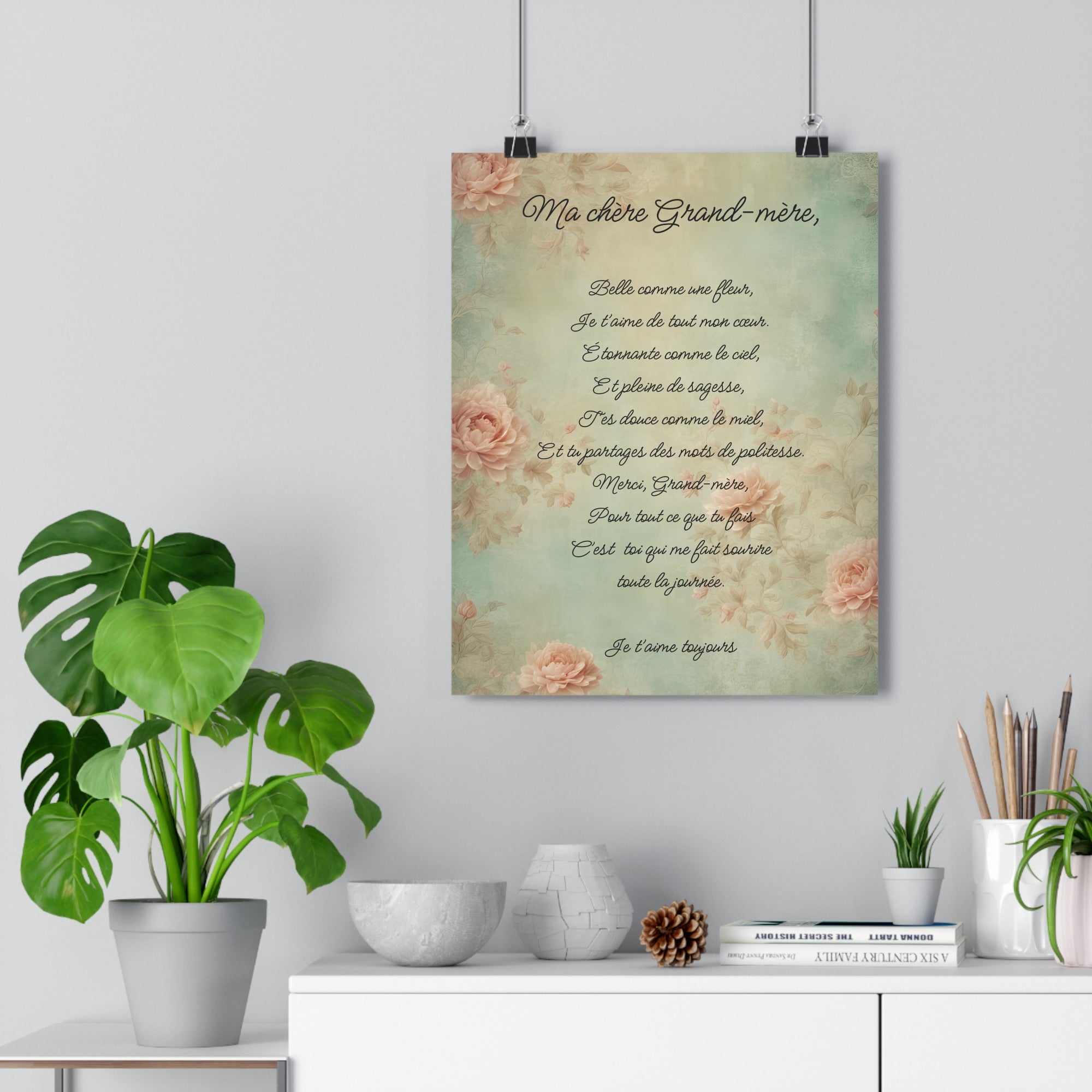My dear grandmother French Giclee Art Print