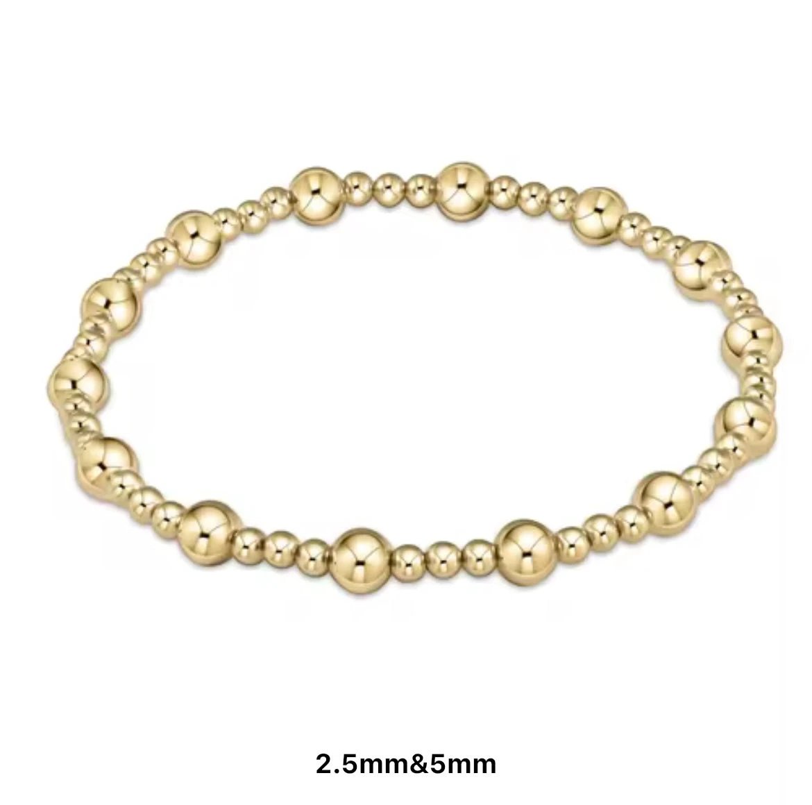 Classic Multi Mixed Beaded Waterproof Non-Tarnish Bracelets by Curated By Suarez