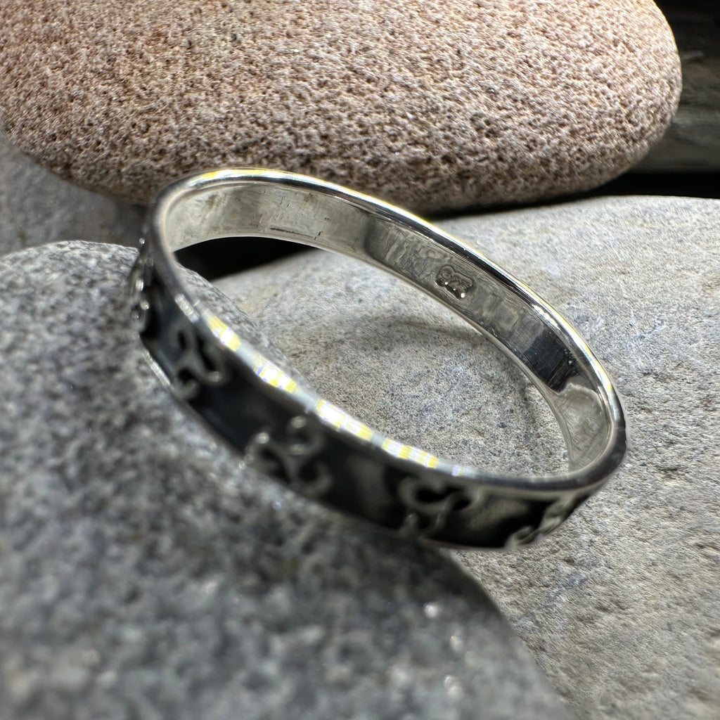 Minimalist Triple Spiral Ring