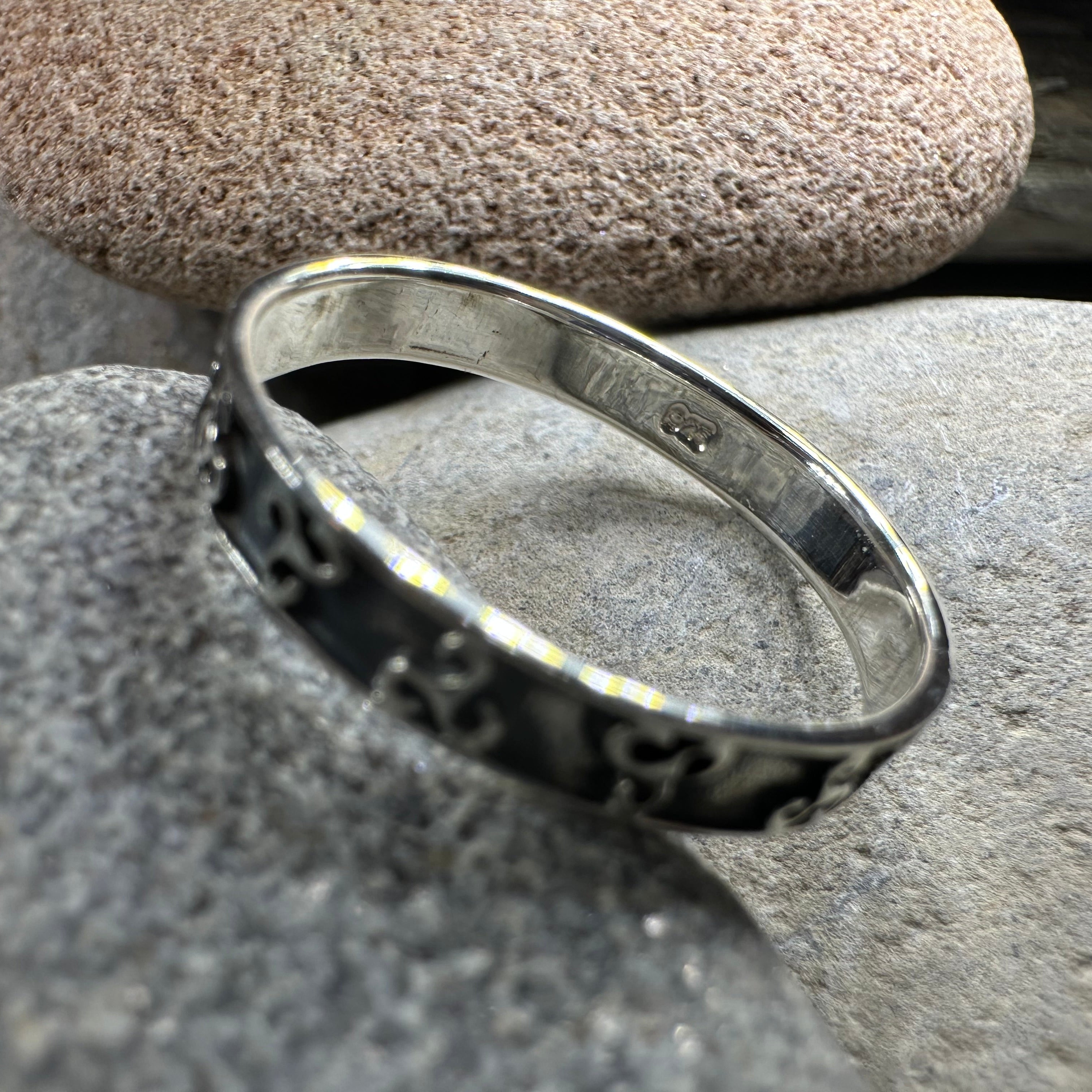 Minimalist Triple Spiral Ring