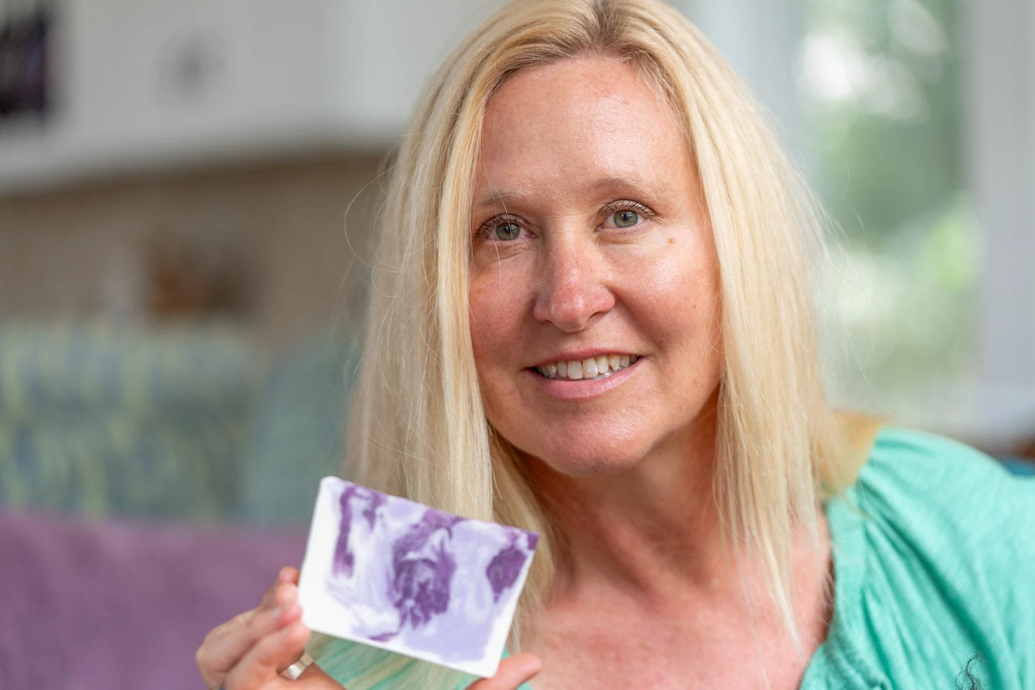 LAVENDER GOAT'S MILK SOAP SLICE 5 oz. by Essential Journeys