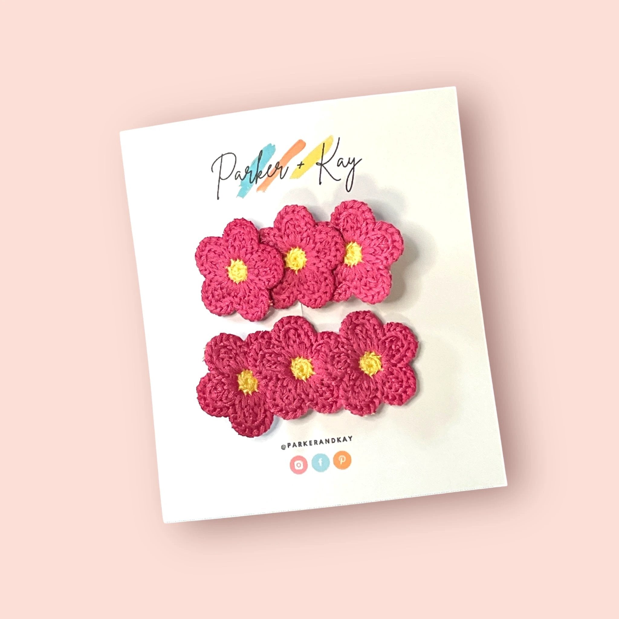 Bright Blooms Hair Clips by Parker + Kay Creative