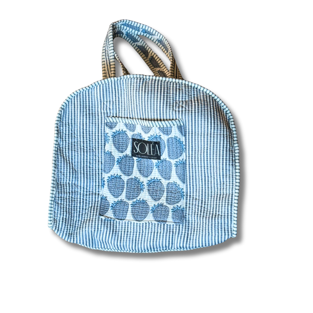 Soléa Cotton Strawberries Tote
