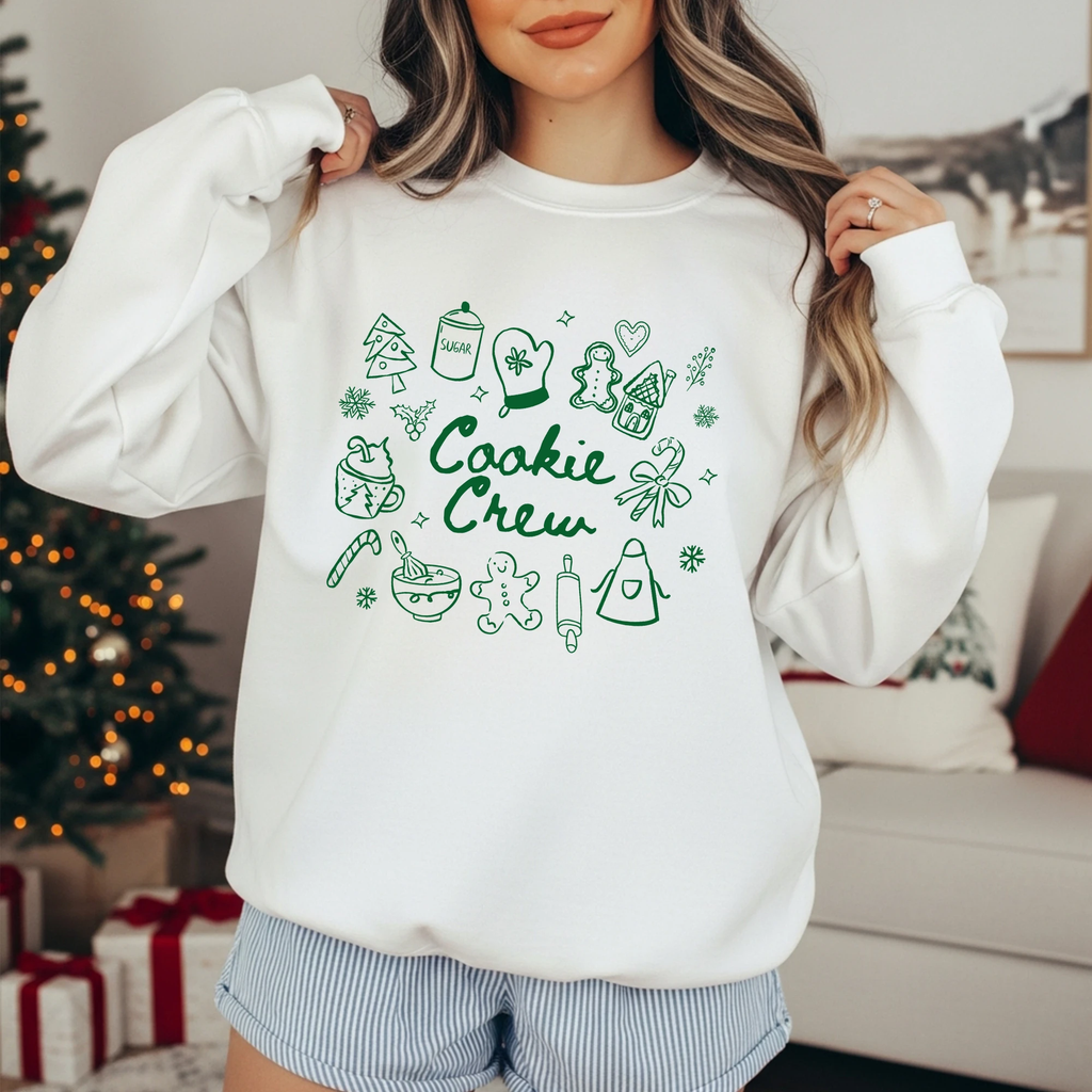Cookie Baking Crew adult sweatshirt, Christmas collection by Benny and Ray Apparel
