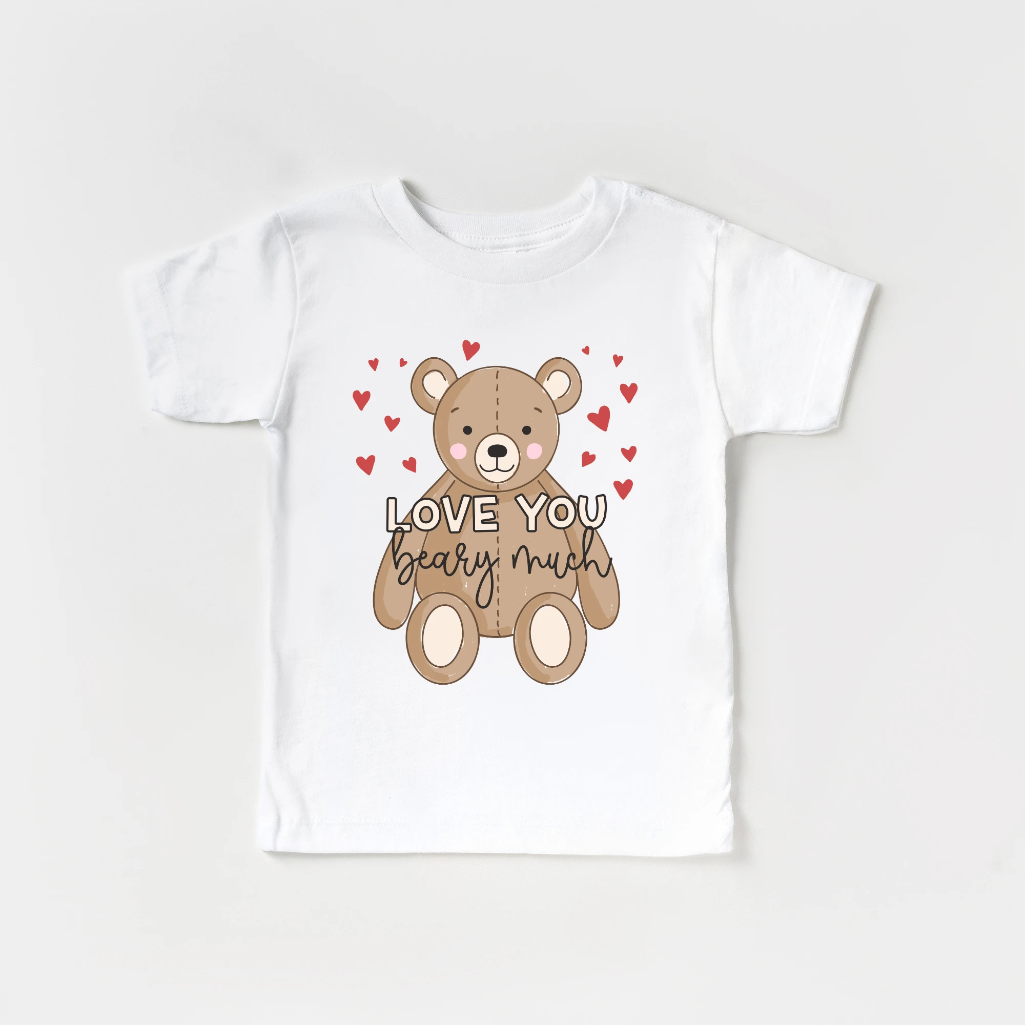 Love you Beary Much toddler and youth tee shirt, Valentine's Day collection by Benny and Ray Apparel