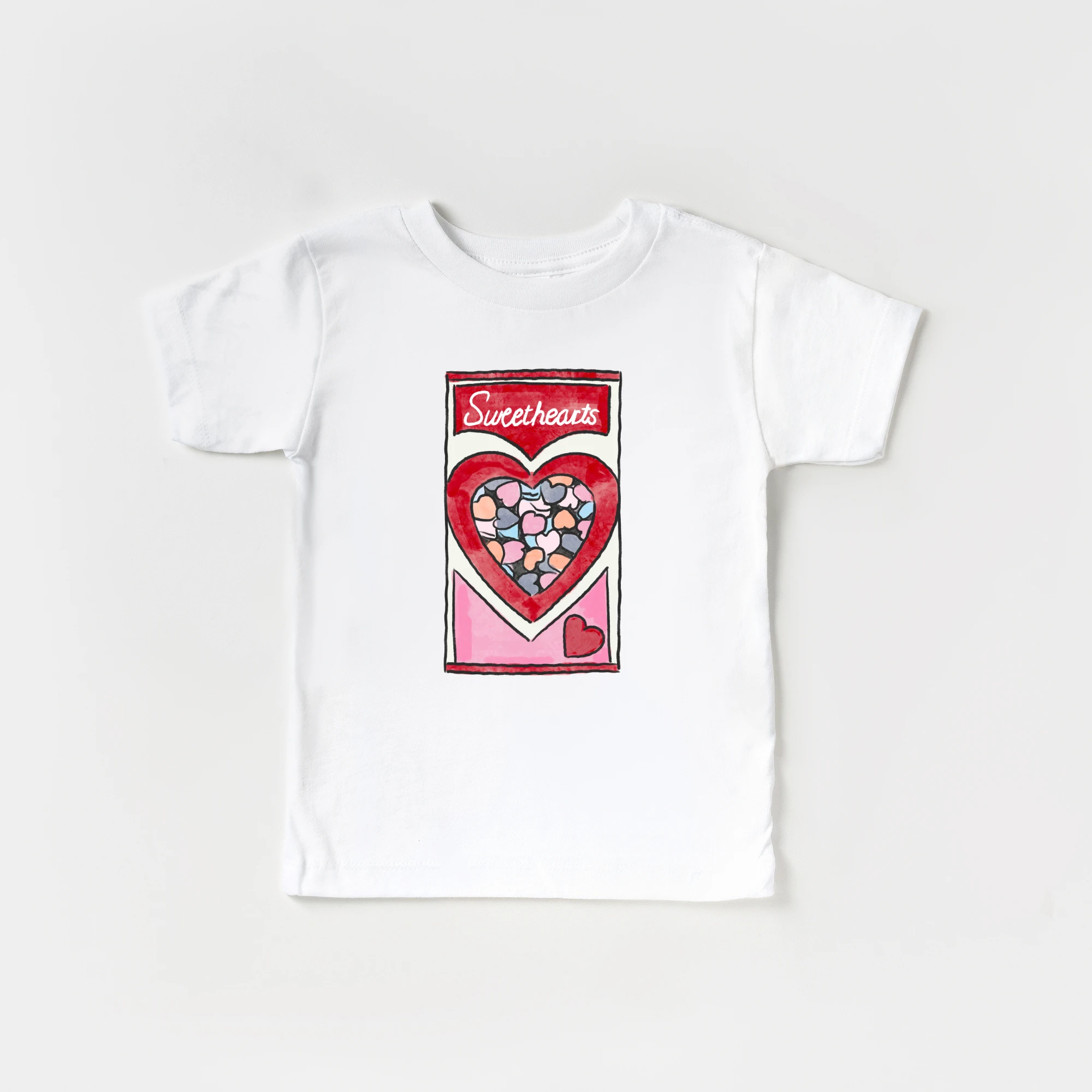Conversation Hearts toddler and youth tee shirt, Valentine's Day collection by Benny and Ray Apparel
