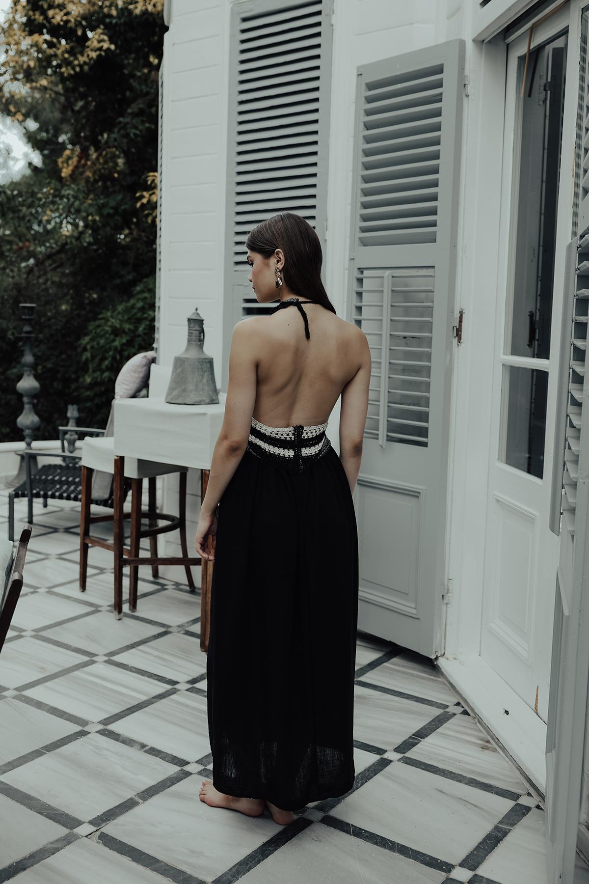 Rey Lace Dress — Black