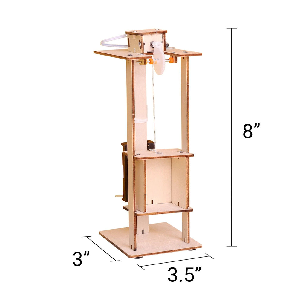Electric Elevator DIY Kit, Educational STEM Toy by Kitsville