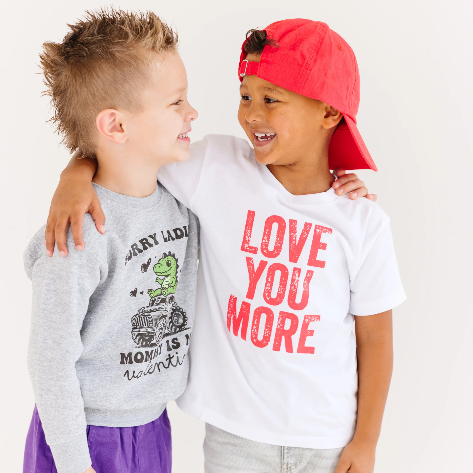 Love You More toddler and youth tee shirt, Valentine's Day collection by Benny and Ray Apparel