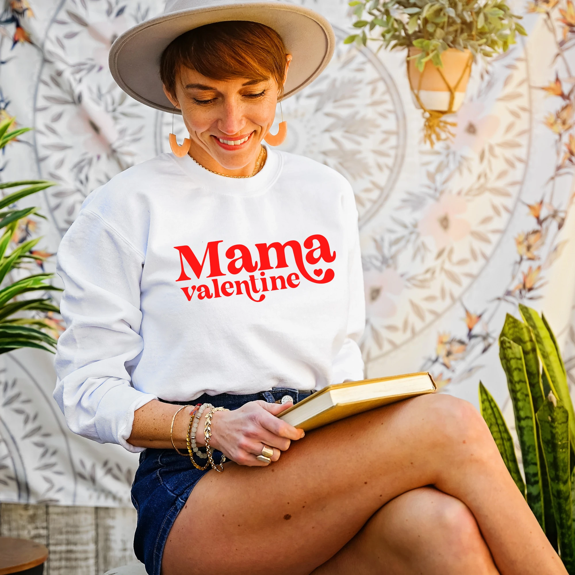 Mama Valentine adult Sweatshirt by Benny and Ray Apparel
