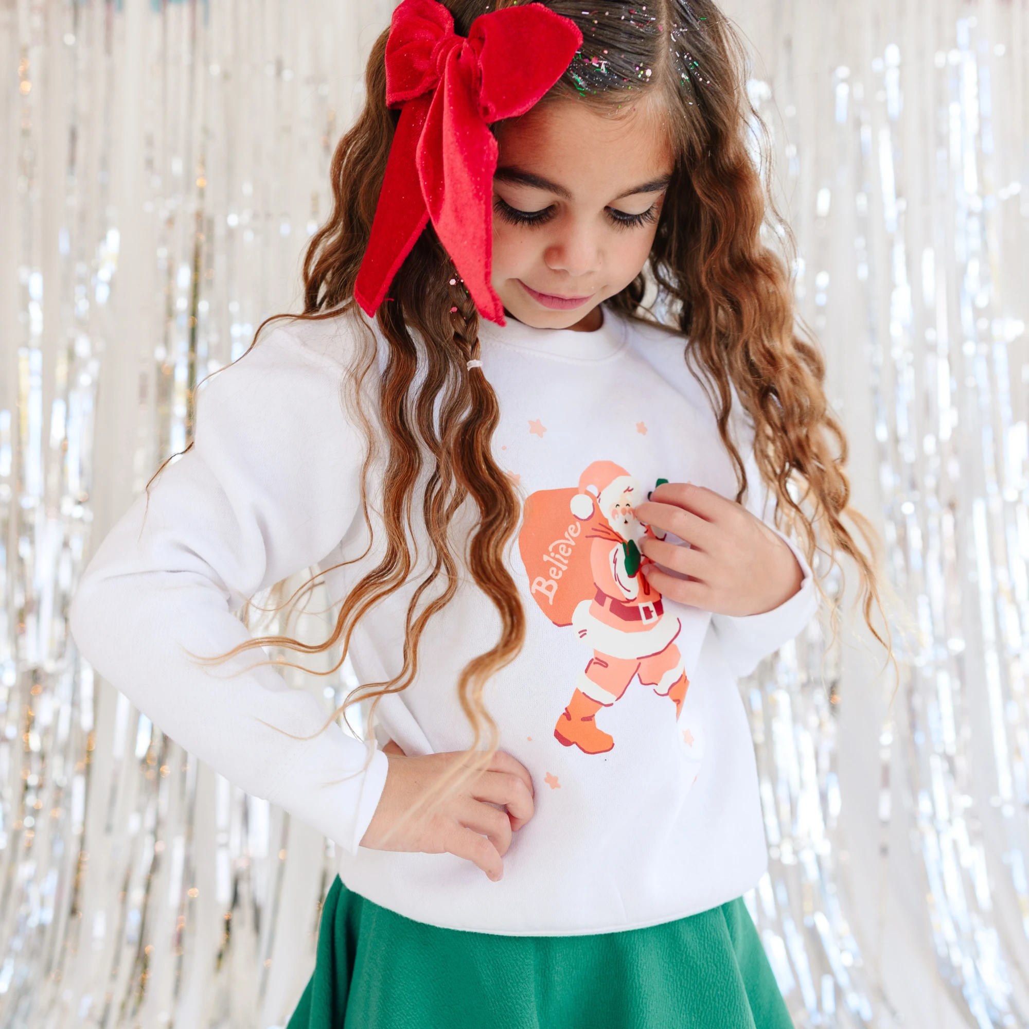Believe Santa Claus toddler and youth Sweatshirt, Christmas collection by Benny and Ray Apparel