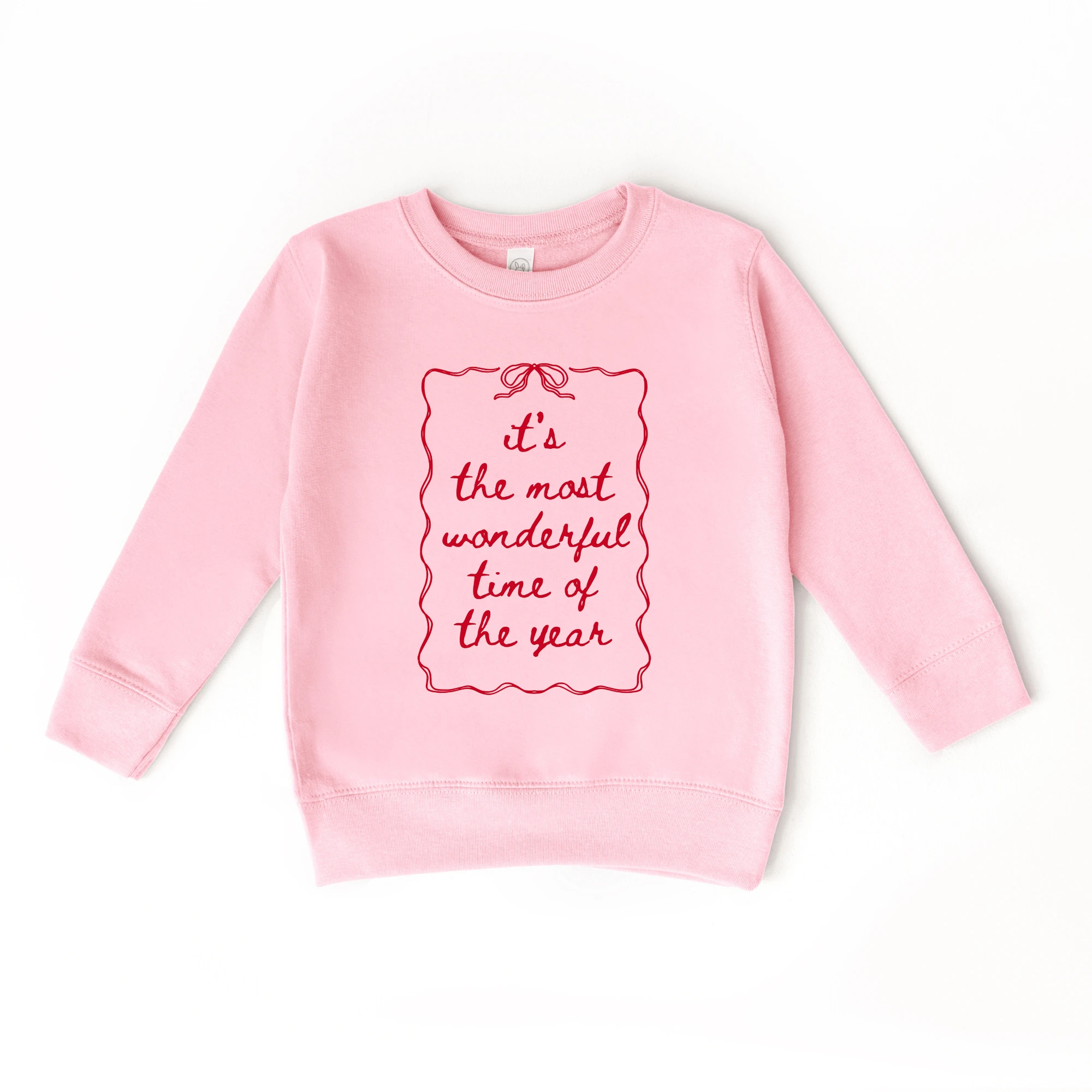 It's the most wonderful time of the Year toddler and youth Sweatshirt, Christmas collection by Benny and Ray Apparel