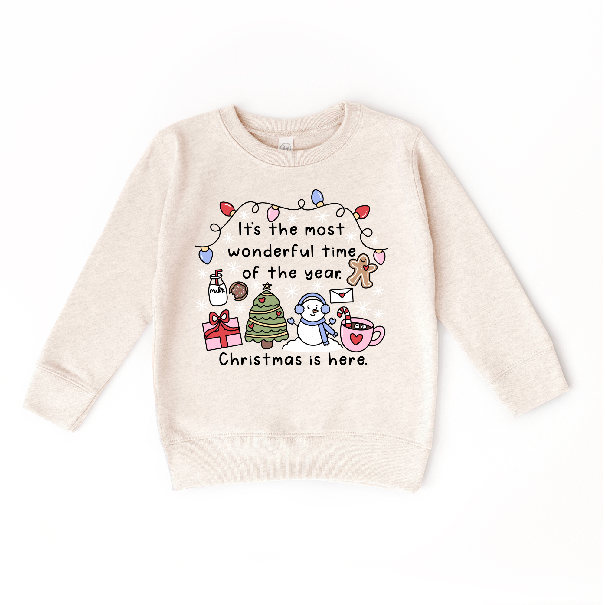 Most Wonderful time of the Year toddler or youth Sweatshirt, Christmas collection by Benny and Ray Apparel