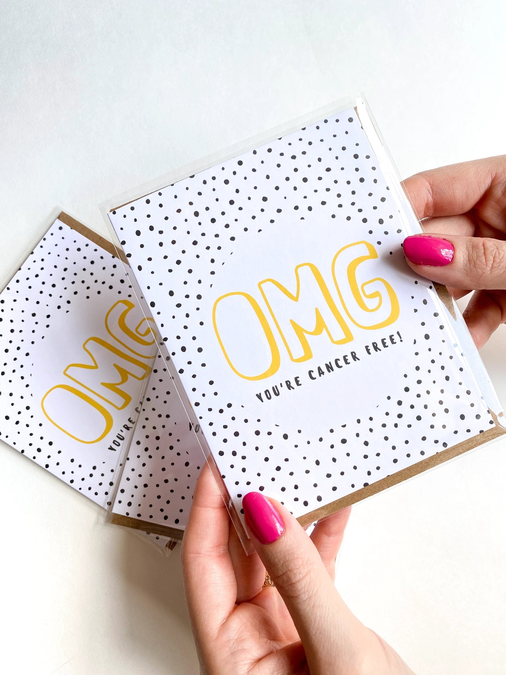OMG You're Cancer Free Survivor Card by Five Dot Post